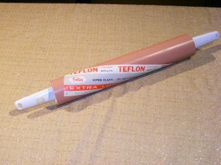 Vintage Mid - Century " Foley " Teflon Rolling Pin With Display Wrapper