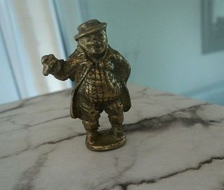Vintage Brass Pipe Tamper - Dickens Character - Mr.  Pickwick