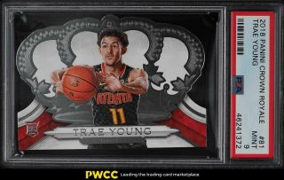 2018 Crown Royale Trae Young Rookie Rc 81 Psa 9