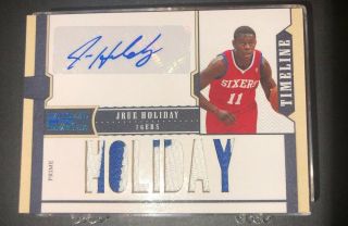 Jrue Holiday 2010 - 11 National Treasures Patch Auto Timeline Prime Patch 17/23