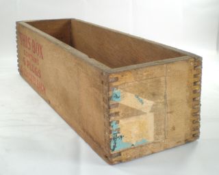 Vintage NEPTUNE TOBACCO Cut Plug Wooden Box P.  Lorillard Company Co. 3