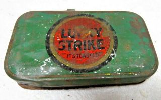 Vintage 8 Oz.  Lucky Strike Tobacco Tin Cut Plug 1920 