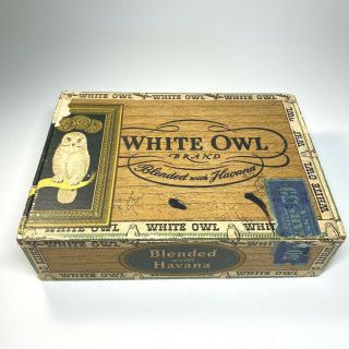 Vintage White Owl Cigar Box 5 Cents Tax Stamp 12th District Pa Factory 10 Havana