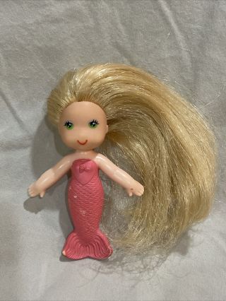 Vintage Kenner 1979 Sea Wees " Sandy " Mermaid Doll Blonde Pink Kenner