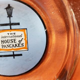 VINTAGE ASHTRAY International House Of Pancakes IHOP Restaurant Glass 3 5/8 