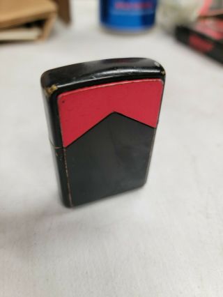 1997 Vintage Zippo Lighter Marlboro Red Top Red Roof & Black Matte Finish