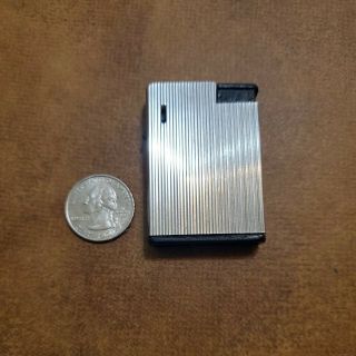 Serviced Vintage Ronson Lighter Silver Tone Made In West Germany Unique