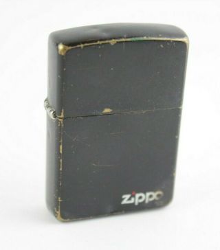 Vintage 1932 - 1991 Commemorative Zippo Lighter Black Over Brass