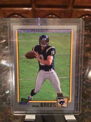 Drew Brees 2001 Topps Football Rookie Card Rc 328 Orleans Saints