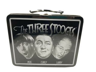 Vintage Rare The Three Stooges Metal Lunchbox Moe Larry Curly