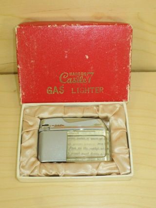 Vintage Hadson Castle 7 Gas Lighter