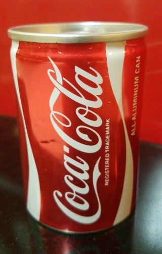 Vtg Xxx Rare Full Nos Never Circulated Coca - Cola Foreign Aluminum Can - 150 Ml