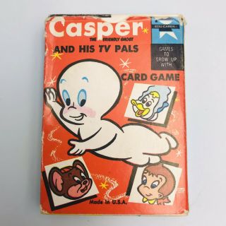Vintage Casper The Friendly Ghost & Tv Pals Card Game Ed - U - Cards 35 Cards