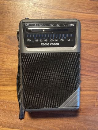 Vintage Radio Shack 12 - 454 Am/fm Portable Radio - Black - &