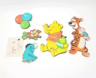 Sears Vintage Disney Winnie The Pooh Pin Ups Kids Decor