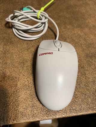 Vintage Logitech Compaq 3 Button Mouse Ps2 M - S48a