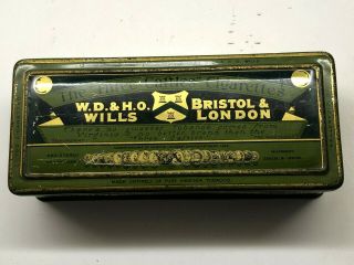 Vintage W.  D & H.  O.  Wills The Three Castles Cigarettes Empty Tin -