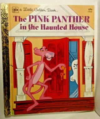 A Little Golden Book The Pink Panther In The Haunted House Children Kids Vintage
