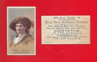 1888 Buchner - N284 Actors (gold Coin Back) - Wilson Barrett Ex,
