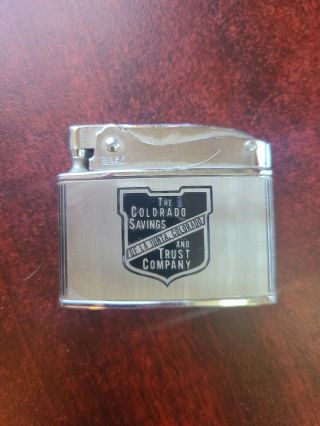 Vintage Rolex Advertising Lighter Colorado Savings And Trust Co