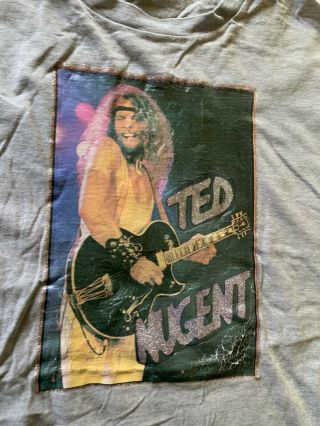 Ted Nugent 70’s Vintage Iron - On Art T Shirt