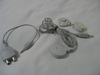Vintage 1990 Apple Mac Microphone 590 - 0617 - A & Rca To 3.  5mm Adapter 590 - 0618 - A