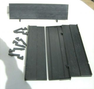 Rummikub 4 Tile Holders/trays/racks Black Replacement Rummy - O Vintage