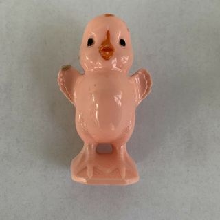 Vtg Knickerbocker Plastic Co Easter Chick Rattle
