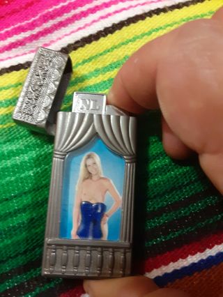 Naughty Naked Lady Torch Cigarette Lighter Lights Up Blue