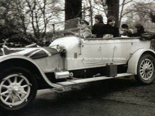 The Beatles In A Vintage Rolls Royce Car Teddington 1964 Vintage Mounted Image