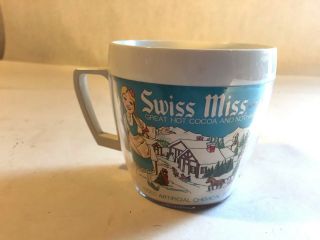 Vtg Insulated Swiss Miss Advertising Cocoa Mug Cup West Bend Thermo Serv Usa