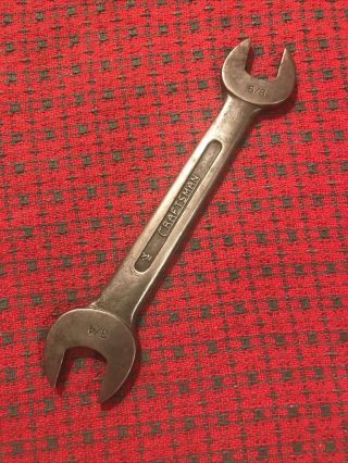 Vintage Craftsman Wrench 5/8”x 3/4” Early Underline Logo