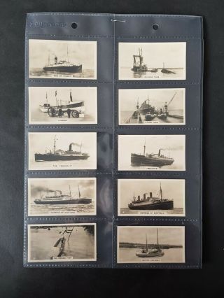 Cigarette Cards - Wills - Ships & - Full Set 50 - Vg - Ex