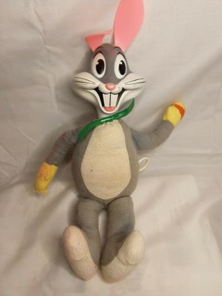 Vintage Talking Bugs Bunny Plush Toy 1971 Mattel Pull String Looney Tunes