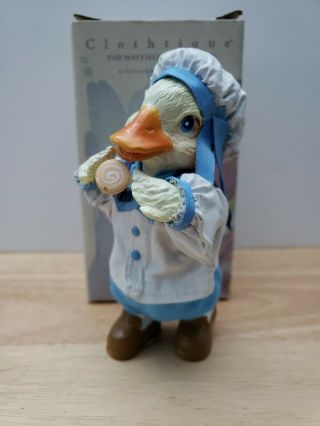 Vtg Clothtique Possible Dreams Girl Duck " Molly " Figurine 4608,  Orig Box,  1989