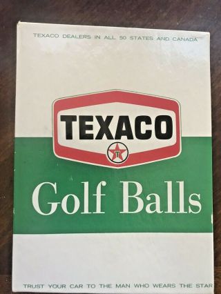 Vintage Texaco Uniroyal 2 Golf Balls With Tees Ball Markers And Divit Tool Kit