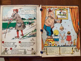 Vintage Tony Sarg’s Surprise 1941 Pop Up Moving Parts Touch Feel Children Book 2