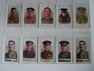 Ten (10) Highly Collectable Early Vintage Cigarette Cards Victoria Cross Heroes