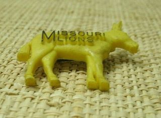 Vintage Missouri Lions Yellow Mule Pin University of Central Missouri 1950s UCM 3