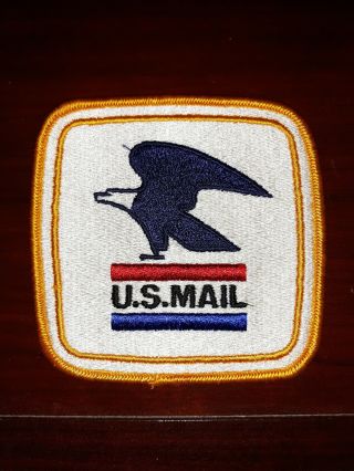 Vintage Us Mail Post Office Letter Carrier Patch Sew On Usps Bald Eagle