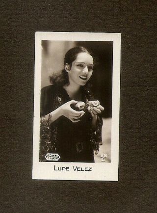 Lupe Velez Card Bridgewater Real Photo Vintage 1933 Film Stars