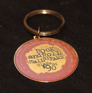 Vintage Cleveland Rock N Roll Hall Of Fame Class Of 90 Induction Keychain