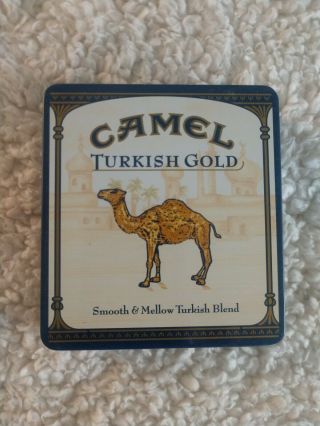 0206 Camel Cigarette Tin.  Turkish Gold Cover