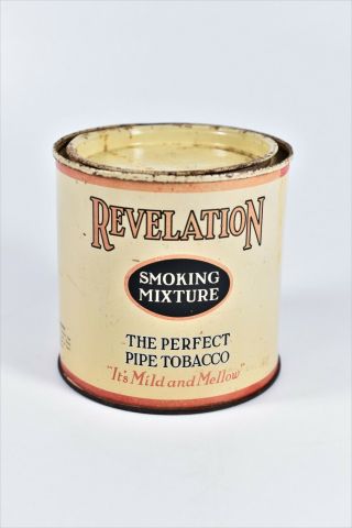 Vintage Revelation Smoking Mixture Pipe Tobacco Tin Mild & Mellow Phillip Morris