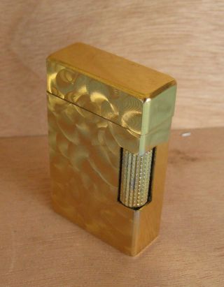 Vintage  Hadson - Triumph  Gas Cigarette Lighter Gold Plated Made In Japan