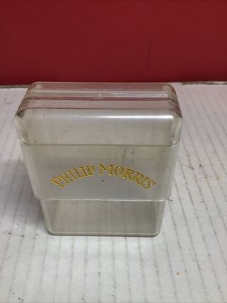 Vintage Phillip Morris Plastic Cigarette Case Holder Tobacco