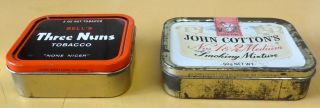 2 Vintage Tobacco Tins | Three Nuns | John Cotton 