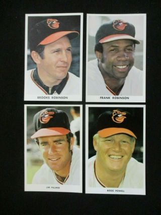 Vintage 1971 Baltimore Orioles Team Issue Photo Card Set (32) Brooks Robinson