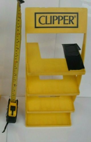 Yellow Clipper Lighter Display Stand