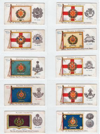 Complete Set Of 50 Vintage 110 Year Old British Military Cards